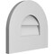 Ekena Millwork Round Top Surface Mount PVC Gable Vent: Non-Functional, w/ 3-1/2"W x 1"P Standard Frame, 14"W x 12"H GVPRT14X1201SN - alternate 4